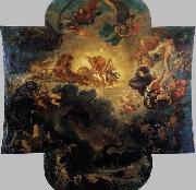 Eugene Delacroix Apollo Vanquishing the Python oil
